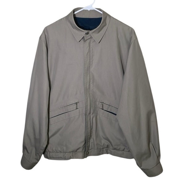 Vintage London Fog Tan Full Zip Jacket - Picture 1 of 8